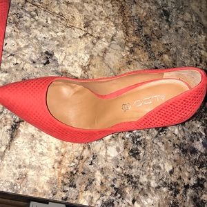 Red Aldo Pumps